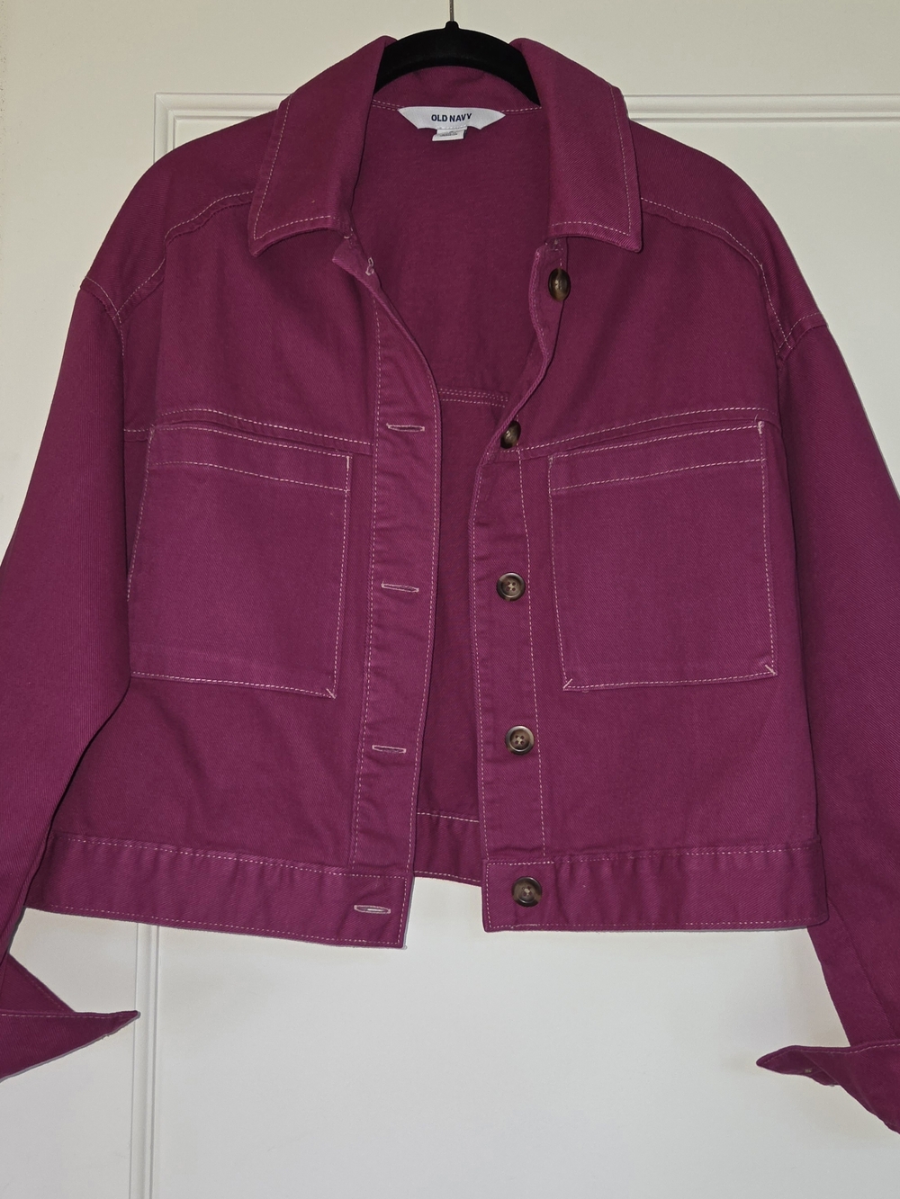 Old Navy Women's Magenta Utility Jacket